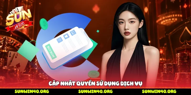 Cập nhật quyền sử dụng dịch vụ