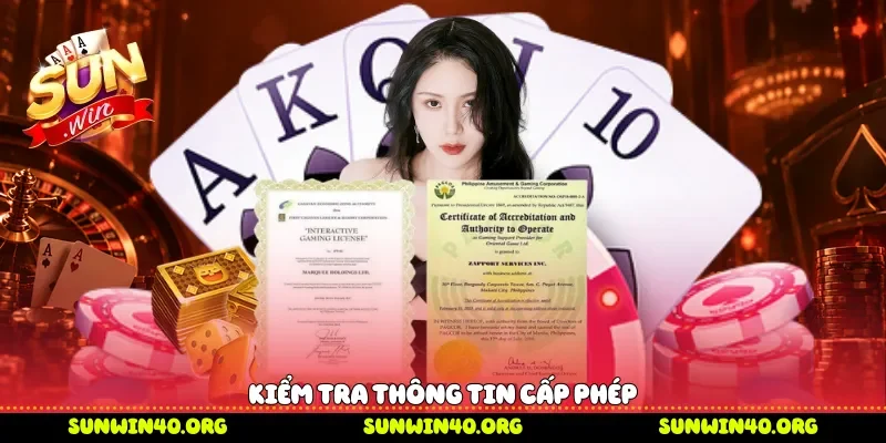 Kiểm tra thông tin cấp phép 