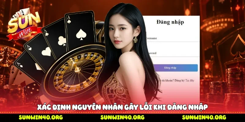 Xác định nguyên nhân gây lỗi khi đăng nhập